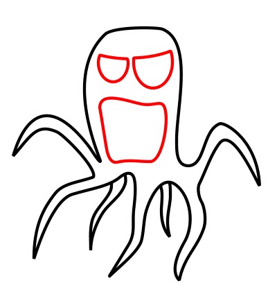 400x434 Drawing Cartoon Sea Creatures