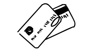 320x180 Credit Card Line Drawing Illustration Animation Trasnparent