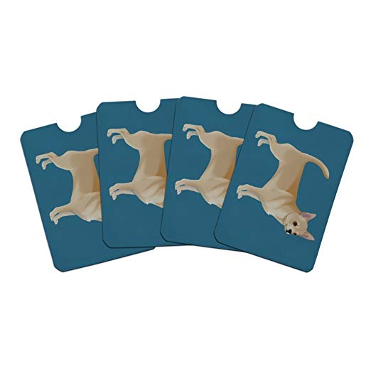522x522 Chihuahua Dog Pet Drawing Credit Card Rfid Blocker Holder