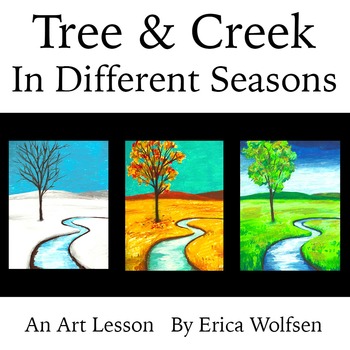 350x350 Tree And Creek In Different Seasons