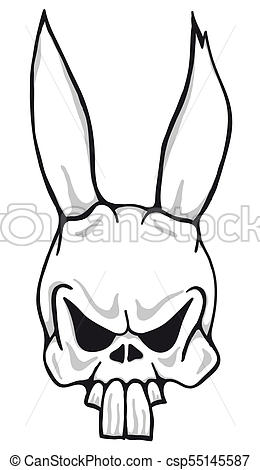 Creepy Bunny Drawing | Free download on ClipArtMag