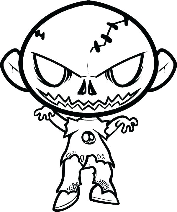 600x718 Scary Clown Coloring Pages Scary Clown Coloring
