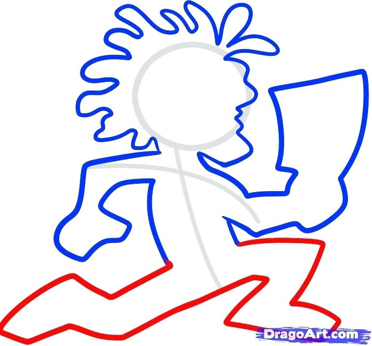 758x706 Easy To Draw Clown