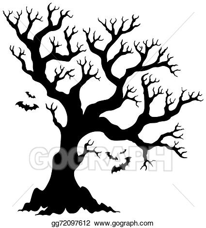 425x470 Huge Collection Of 'halloween Tree Drawing' Download More Than