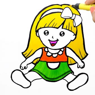 336x336 Doll Drawing Baby Sketch Asian Creepy Emo Video Banana