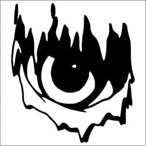 300x300 Eye Creepy Eyeball Vinyl Decal Sticker
