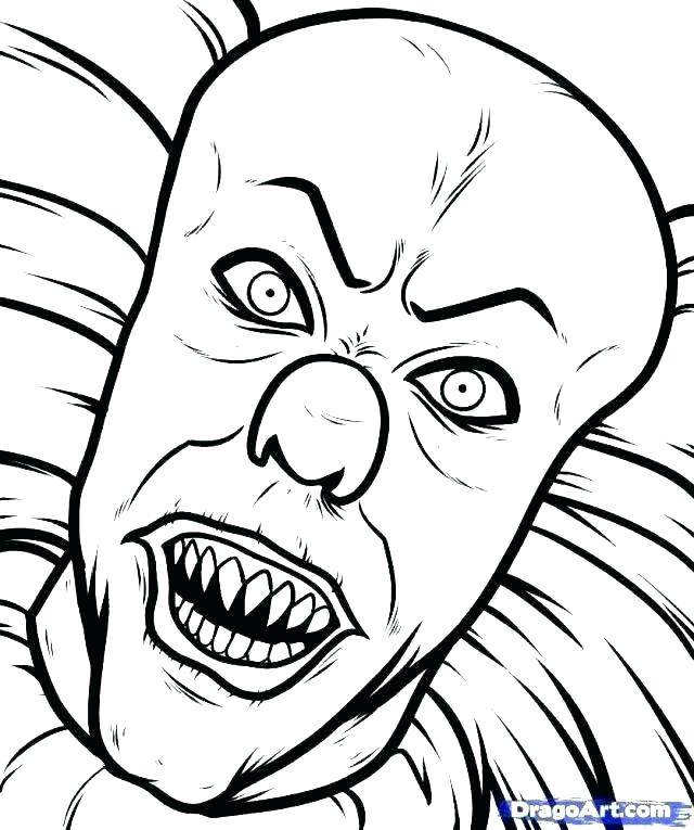 640x765 How To Draw Clown Faces