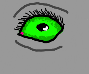 300x250 Really Creepy Green Eye