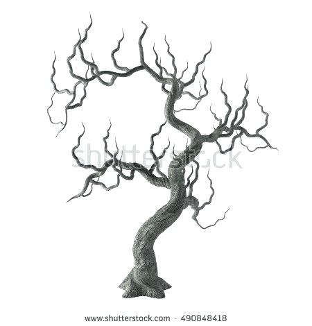 450x470 Easy To Draw Scary Halloween Pictures Trees Tree From Vector