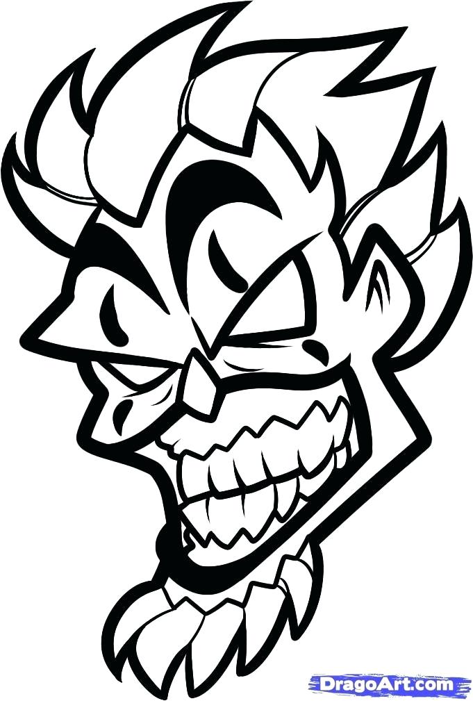 681x1009 Simple Clown Drawing Image Gallery For Easy Scary Drawings