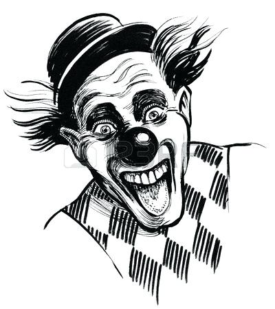 400x450 Clown Face Drawing Related Post Creepy Clown Face Drawing
