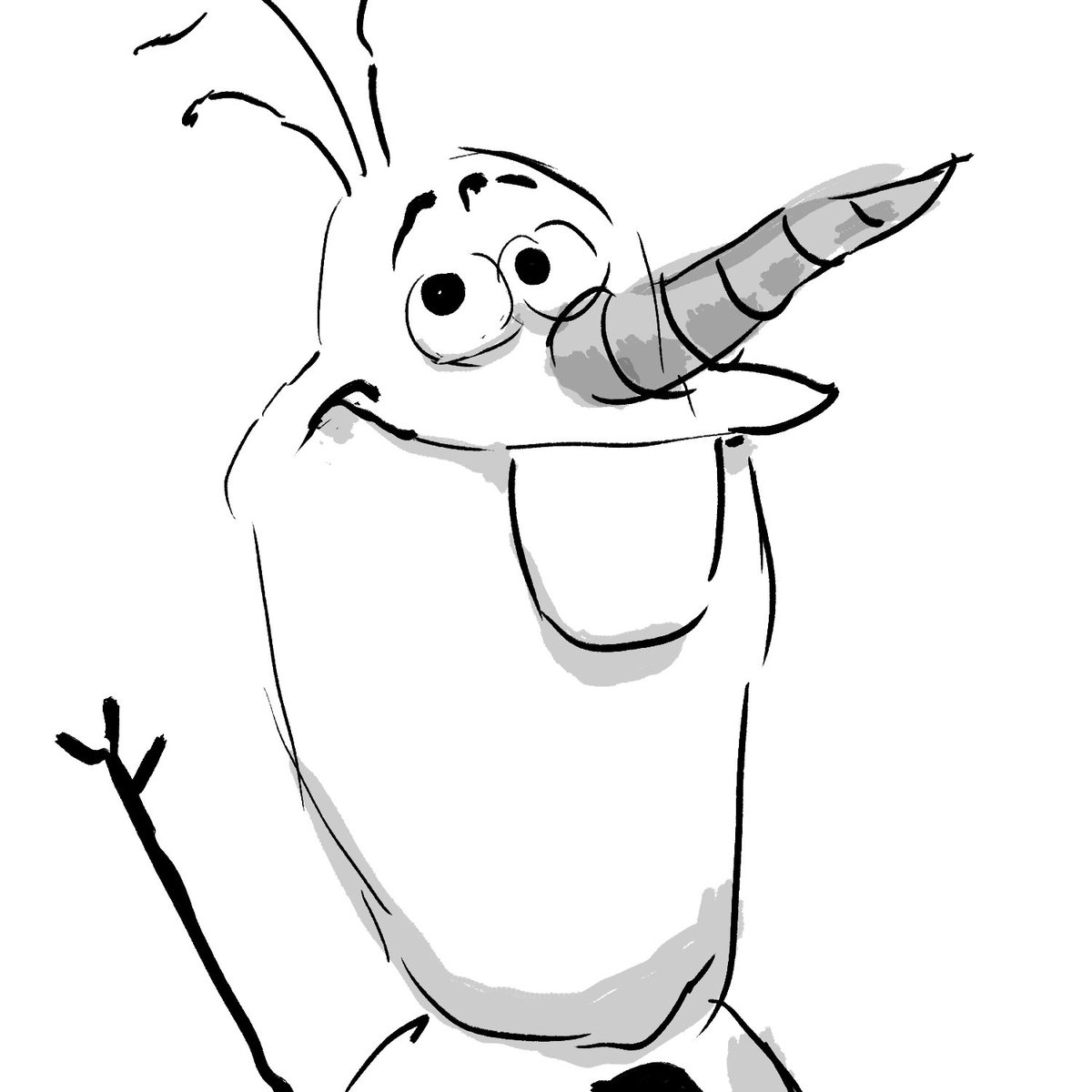 1200x1200 Olaf Drawing Creepy For Free Download
