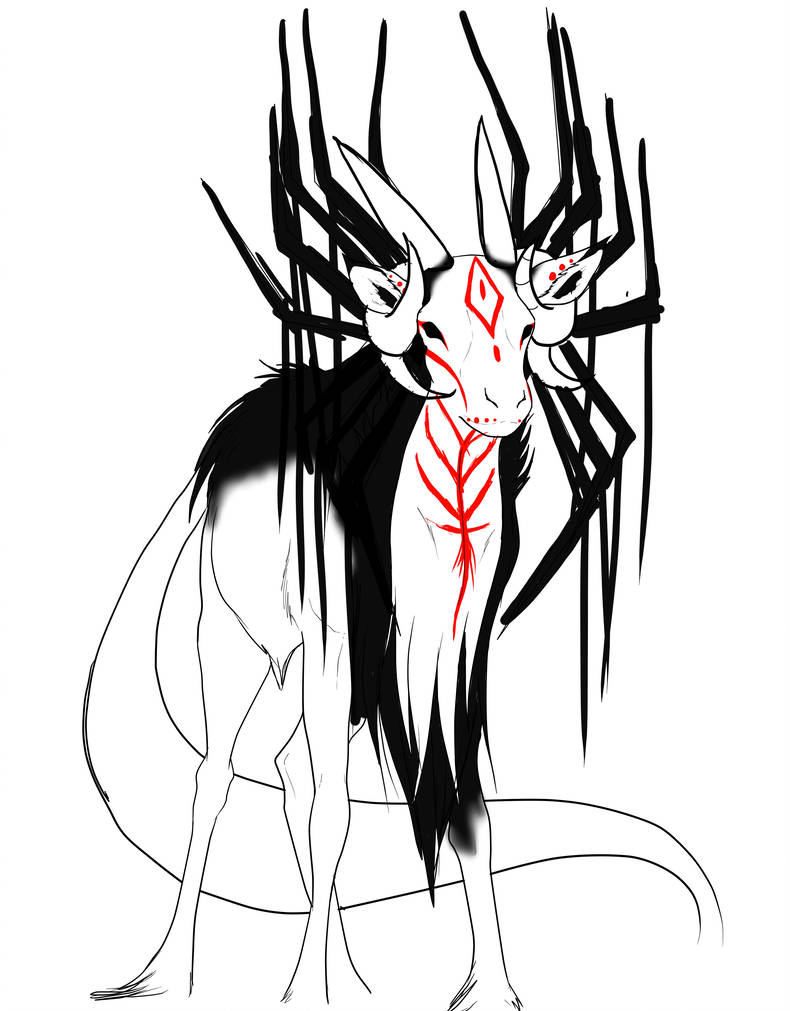 790x1011 Creepy Deer In My Dream