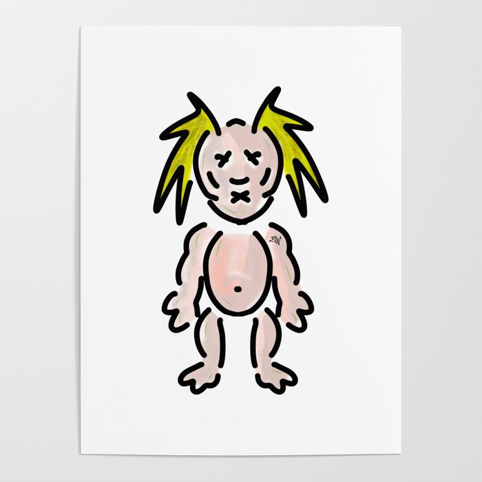 700x700 Creepy Doll Monster Poster
