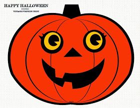 280x216 Free Printable Retro Vintage Halloween Pumpkin Clip Art Template