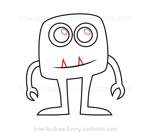 500x457 Easy Draw Scary Monsters