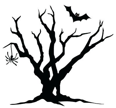 400x371 Halloween Tree Drawing Halloween Holidays Wizard