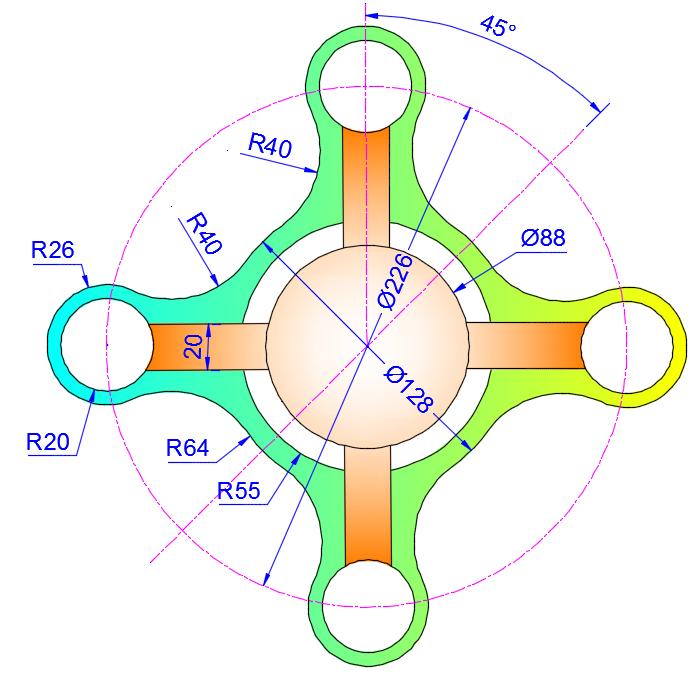 700x680 Cad Exercises Practice Drawings