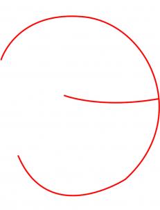 231x302 Draw A Crescent Moon, Step