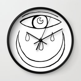 264x264 Moon Drawing Wall Clocks