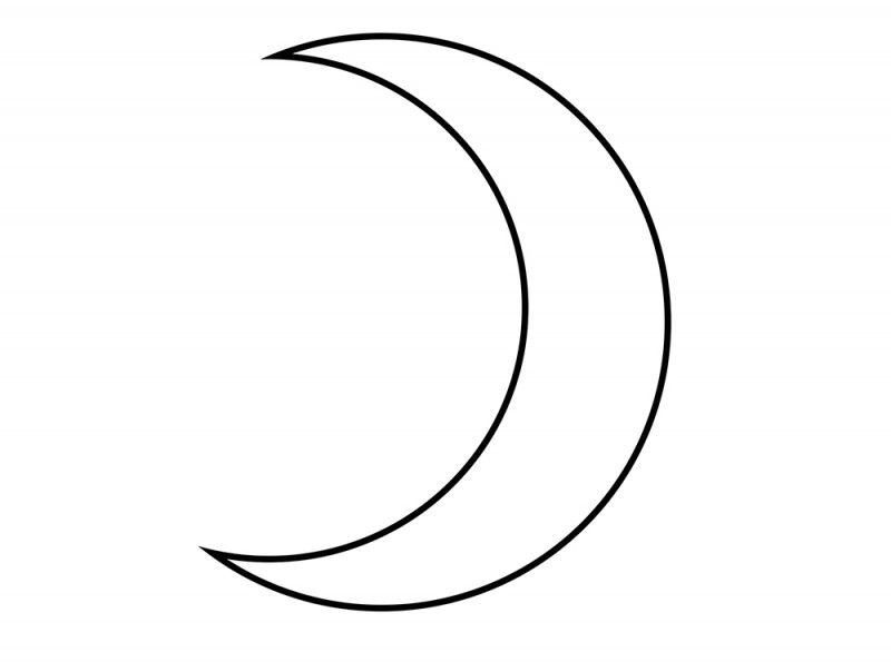 800x595 Simple Crescent Moon Tattoos
