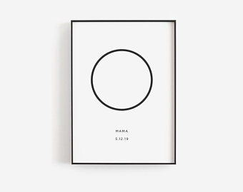 340x270 Moon Drawing Etsy