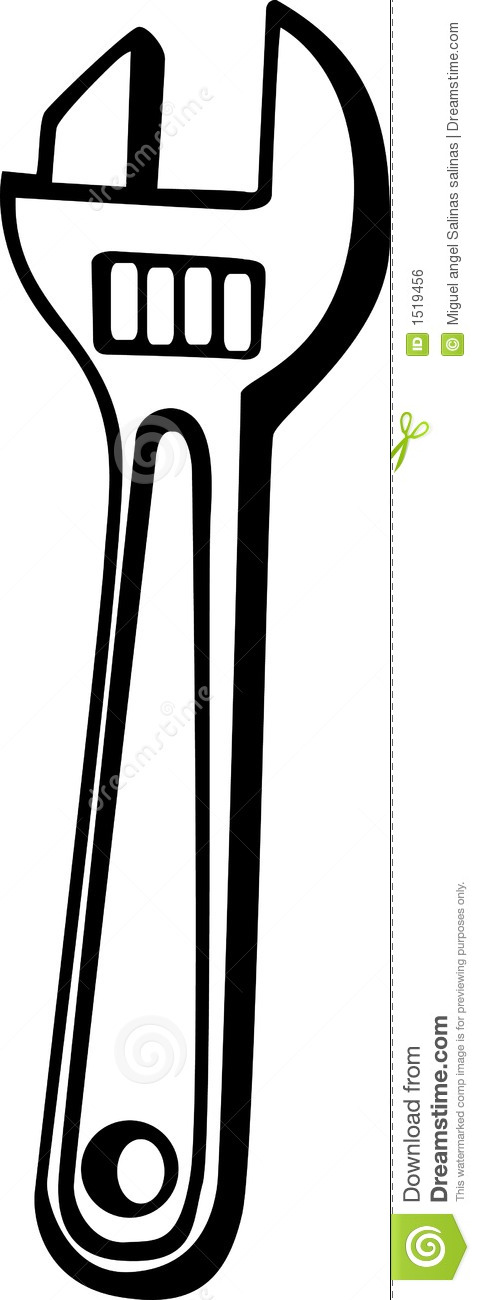 480x1300 Adjustable Wrench Clipart