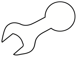 300x225 Free Vector Crescent Wrench