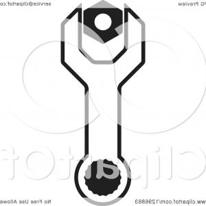 300x300 Stock Photo Illustration Of Isolated Crescent Wrench Cartoon