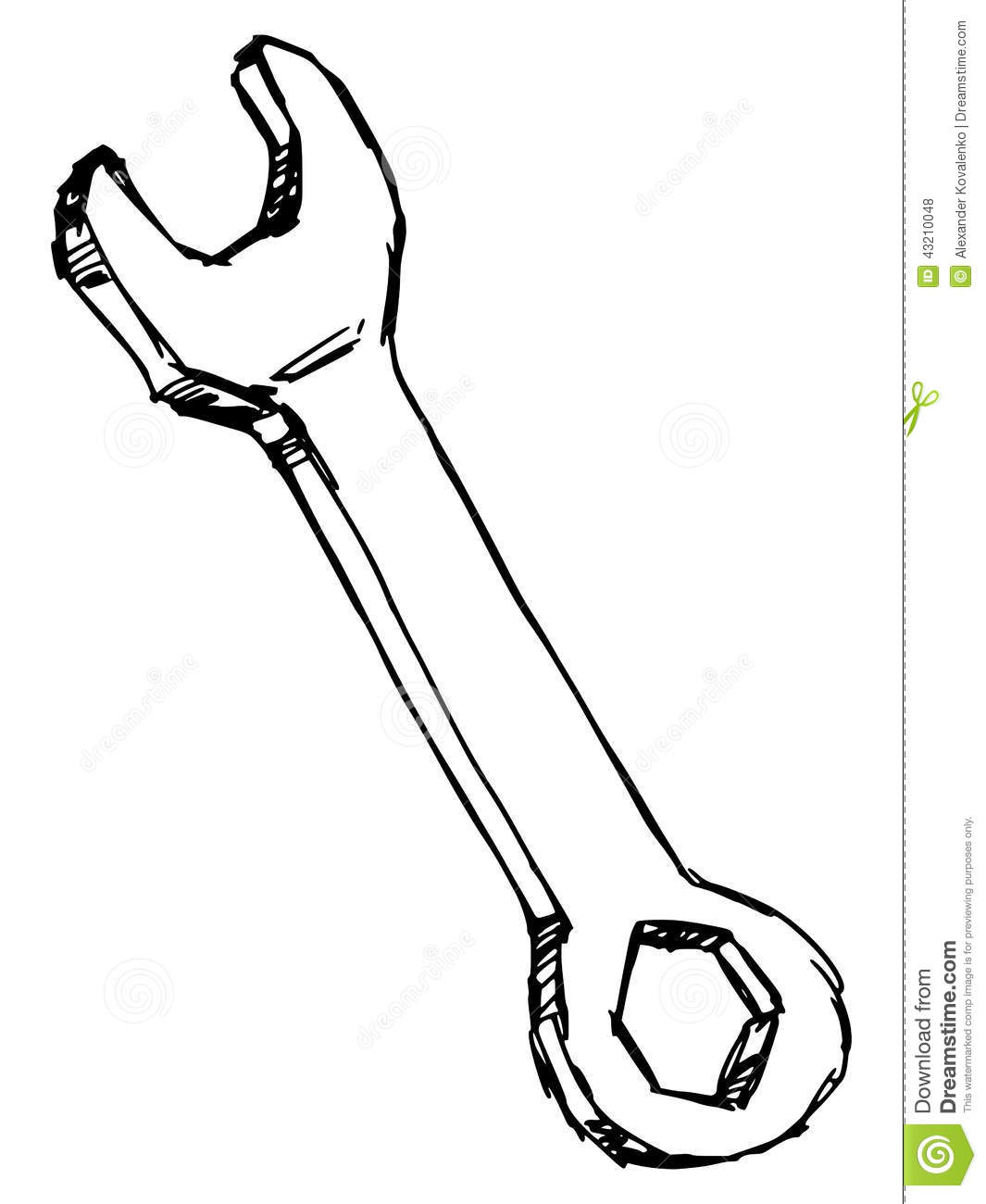 1065x1300 Wrench Drawing Draw For Free Download