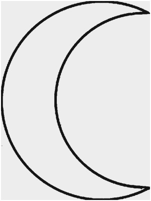 300x399 Crescent Moon Coloring