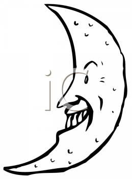 259x350 Royalty Free Clipart Image Of A Crescent Moon