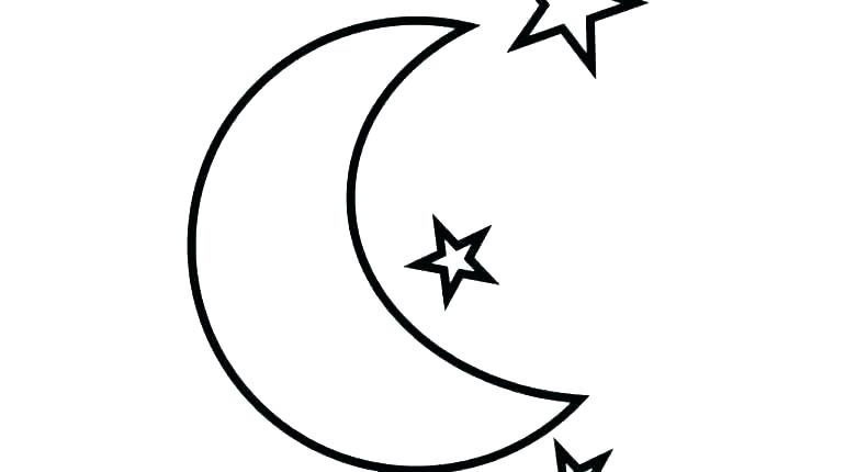 770x430 Amazing Crescent Moon Coloring
