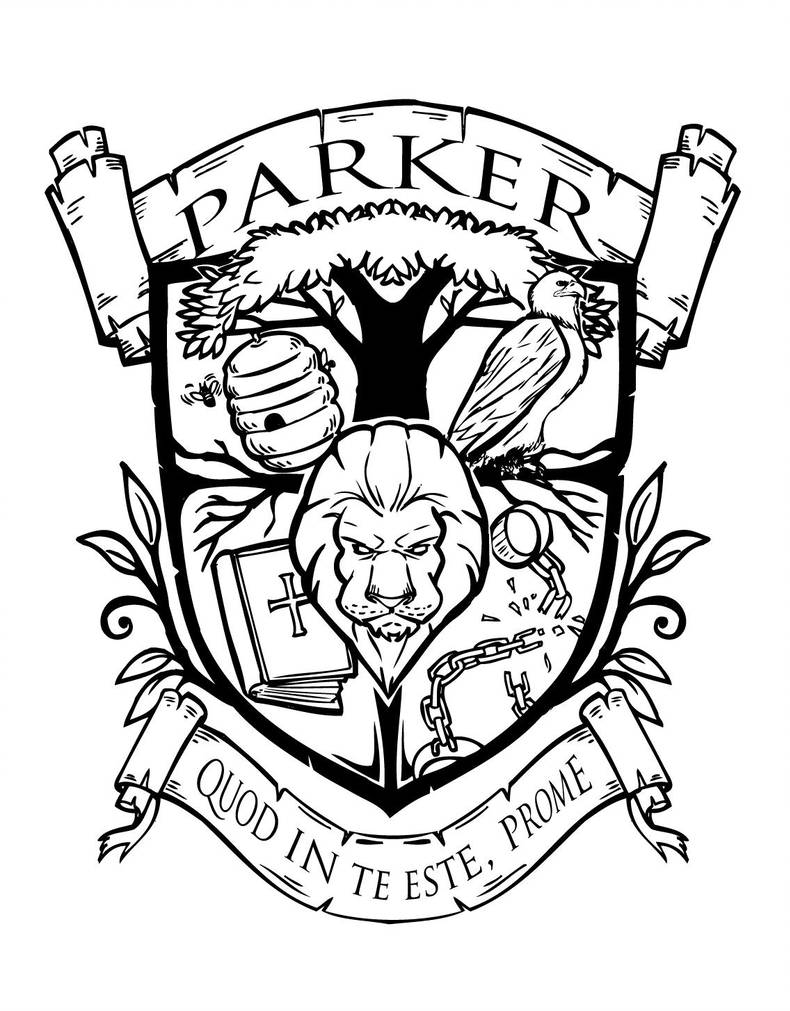 790x1011 Parker Family Crest