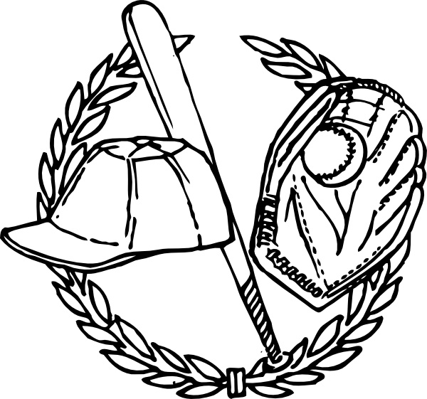 600x561 Baseball Crest Clip Art Free Vector In Open Office Drawing