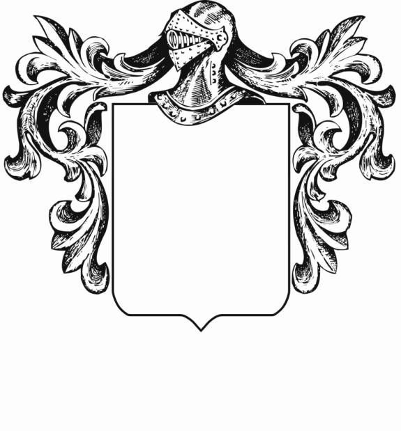 575x619 Blank Family Crest Template