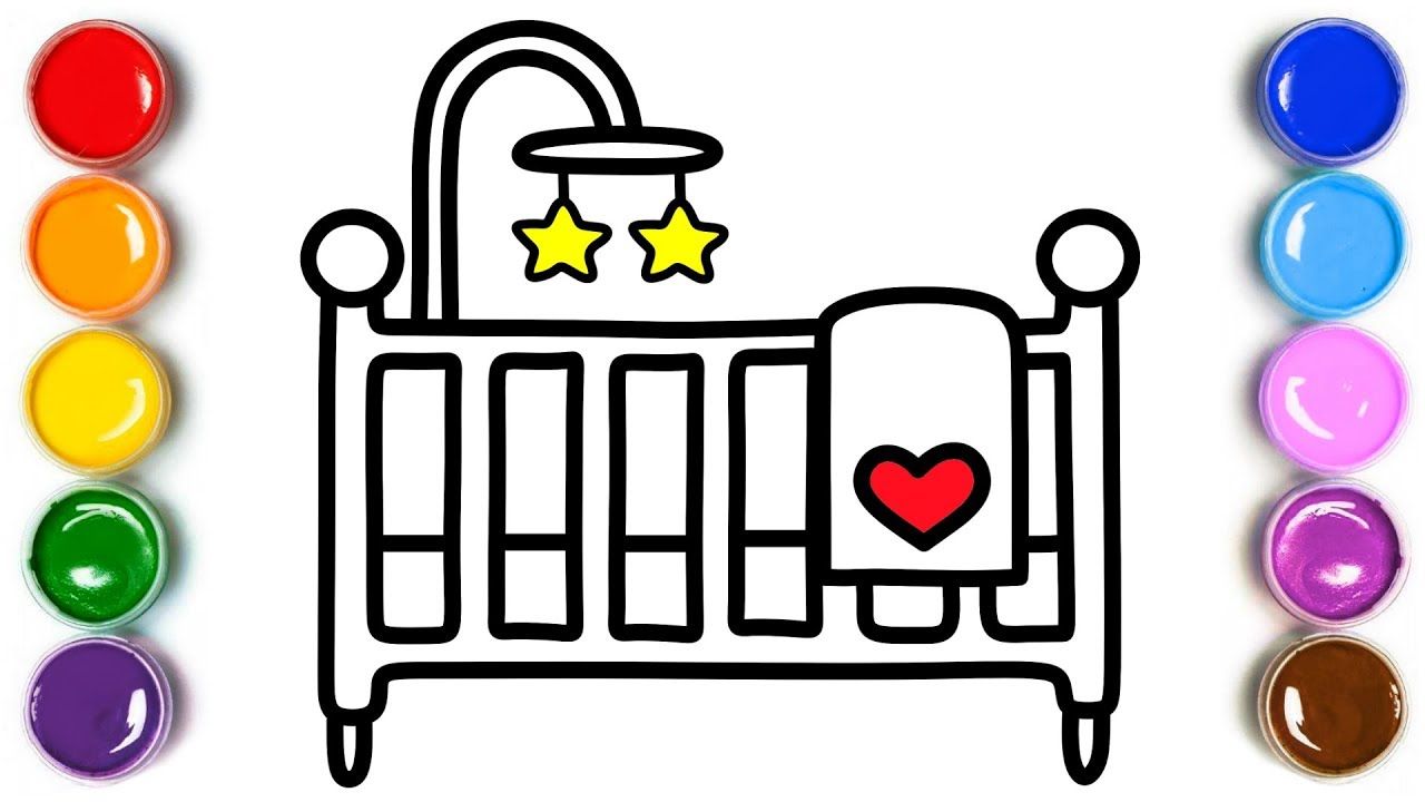 1280x720 How To Draw Baby Cribcarriageheartbeach Ball How