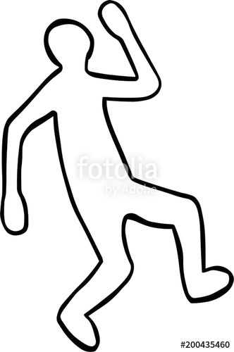 332x500 Crime Scene Body Outline Stock Image And Royalty Free Vector