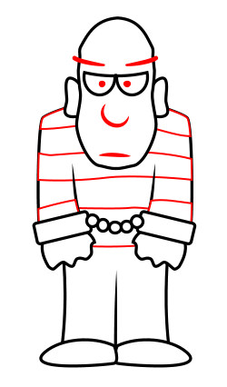 250x426 drawing a cartoon prisoner