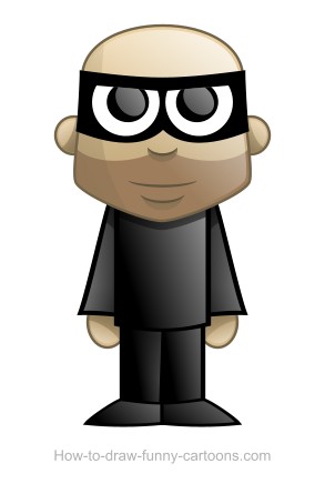 293x445 Robber Drawing