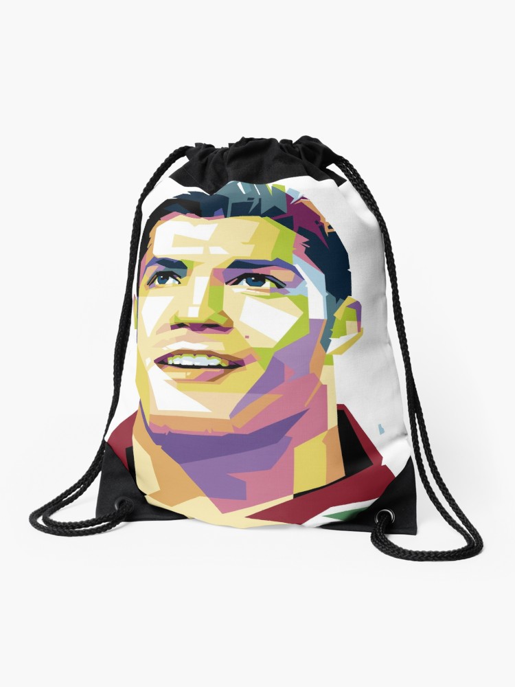 750x1000 Cristiano Ronaldo Pop Art Drawstring Bag