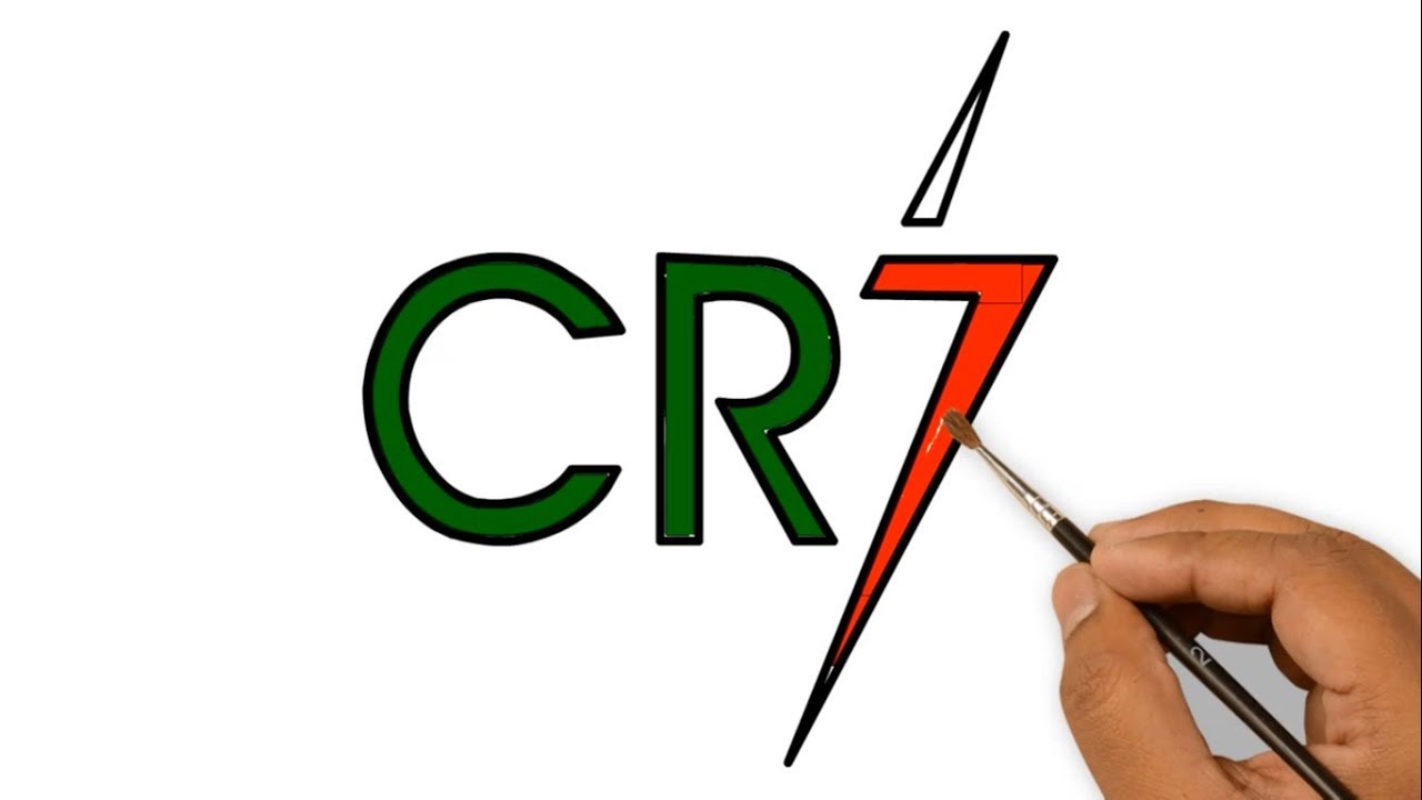 1280x720 Cristiano Ronaldo Logo Drawing