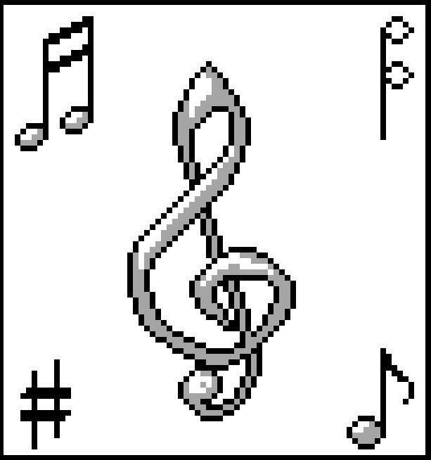 613x654 Musical Afghan, Crochet Pattern