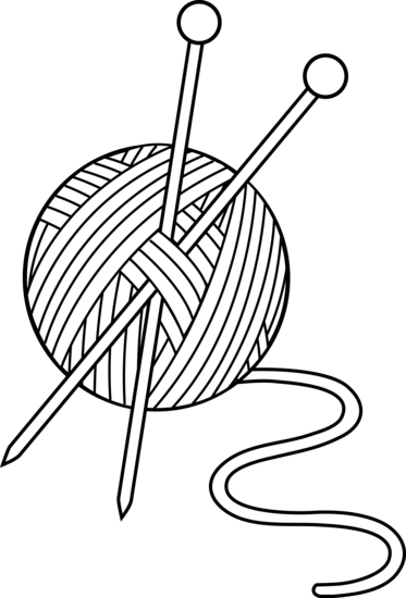 373x550 yarn clipart black and white design knitting yarn