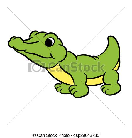450x470 Cartoon Crocodile Vector Illustration Vectors