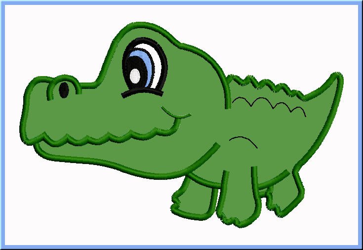 735x506 Easy Cartoon Crocodile Drawing