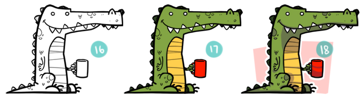 711x191 How To Draw A Cartoon Crocodile