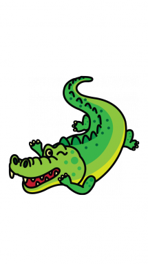 215x382 Collection Of Free Drawing Kids Crocodile Download On Ui Ex