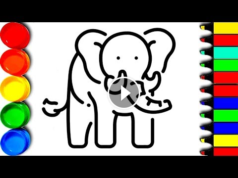 480x360 Coloring Baby Animals Painting For Toddlers And Drawing For Kids