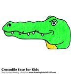 150x150 Learn How To Draw A Crocodile Face For Kids